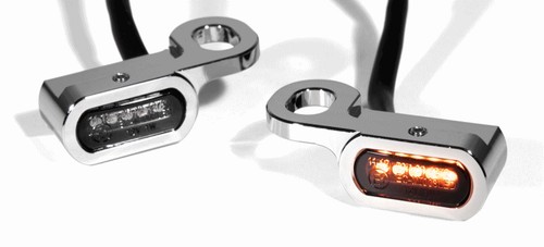 Mini led blinker chrom - led,