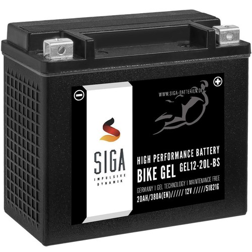 Gel motorrad batterie 20ah - gel,